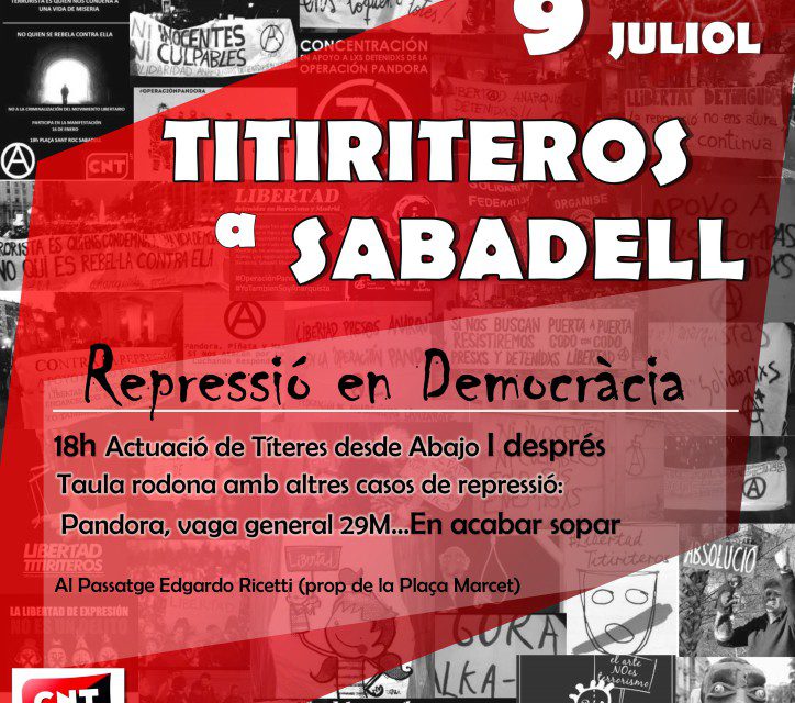 Els “Titiriteros” actuen a Sabadell